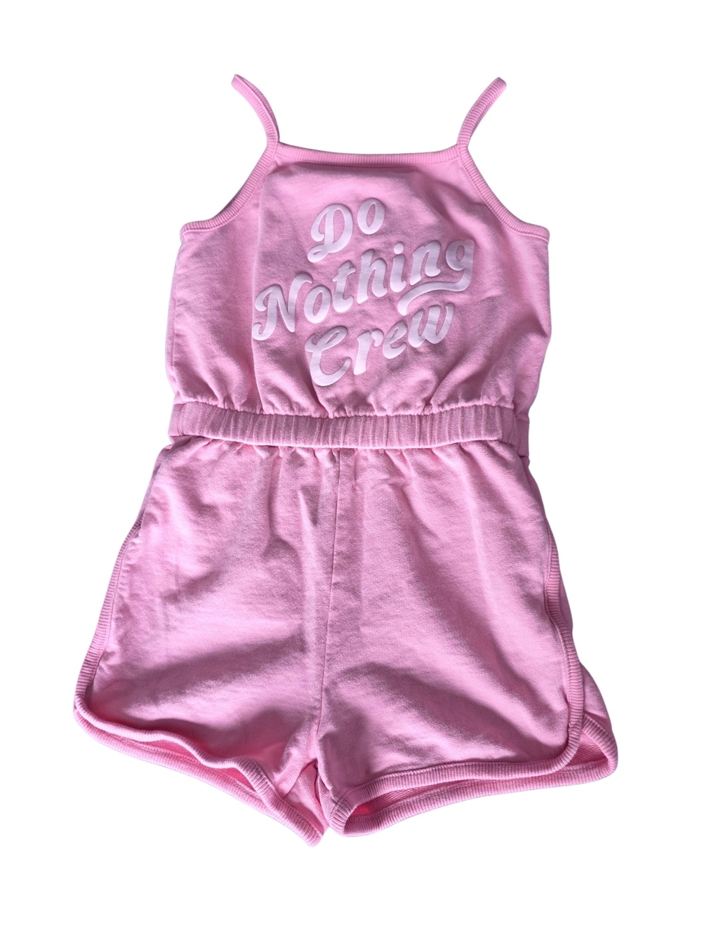 NWOT Carter's Pink 'Do Nothing Crew' Girls' Romper